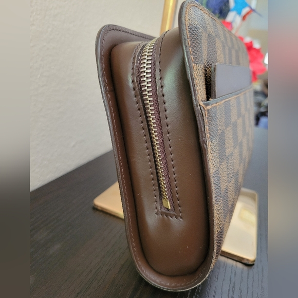 LOUIS VUITTON DAMIER EBENE SAINT LOUIS POCHETTE CLUTCH - Picture 6 of 13